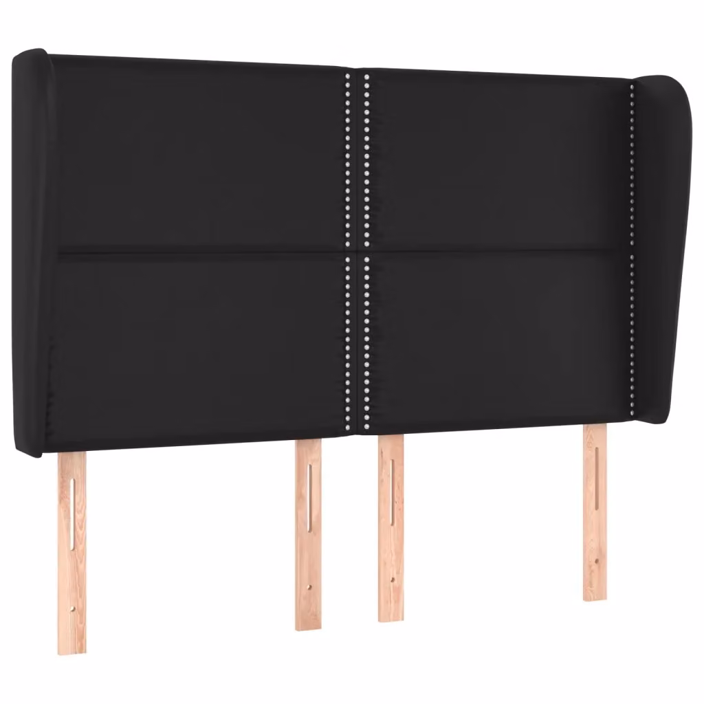 Testiera con Orecchie Design Mania in Similpelle Nera L: 147 cm, P: 23 cm, H: 118/128 cm – 2