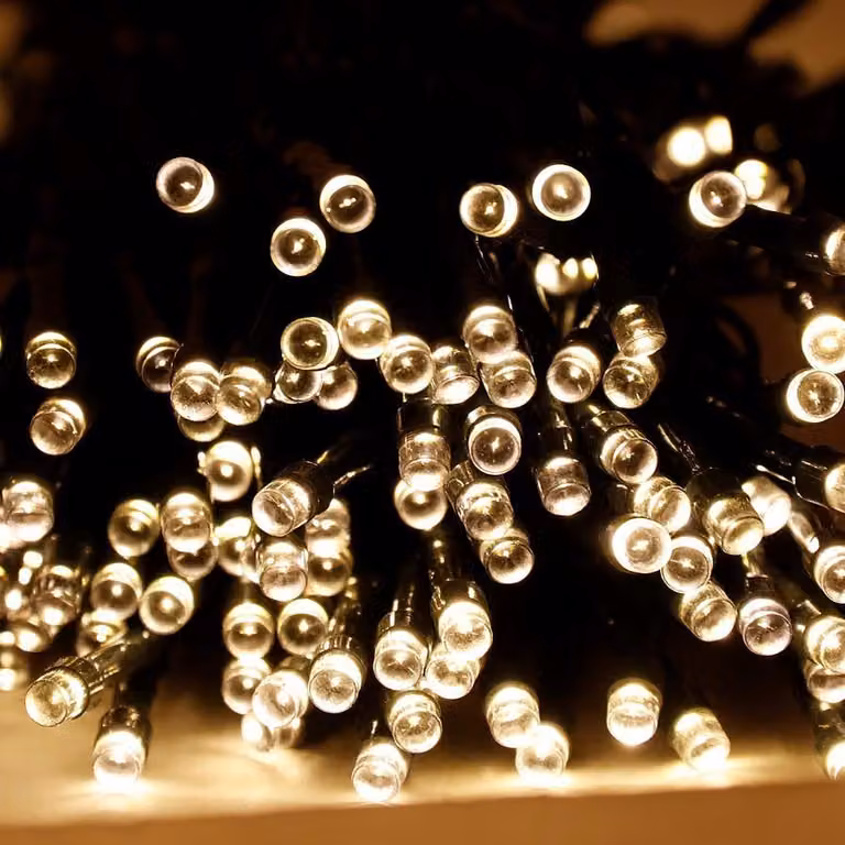 Catena luminosa solare con 200 LED