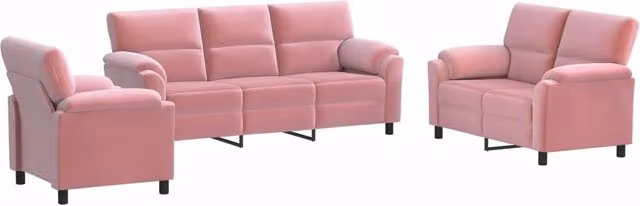 Set di divani 3 pcs Rosa Velluto 3430466