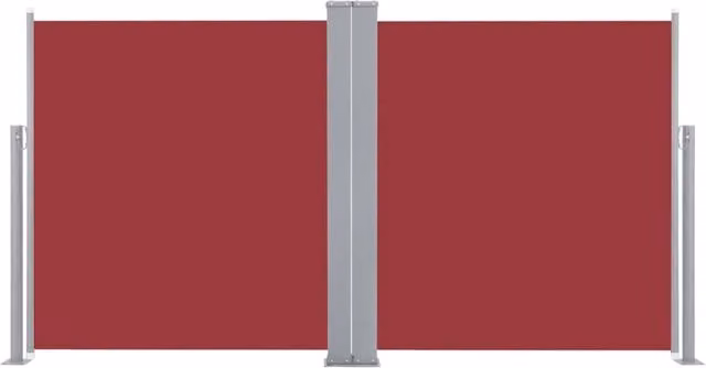 Tenda da sole laterale retrattile/schermo protettivo per patio giardino terrazza balcone 160 x 600 cm rosso 02_0007462