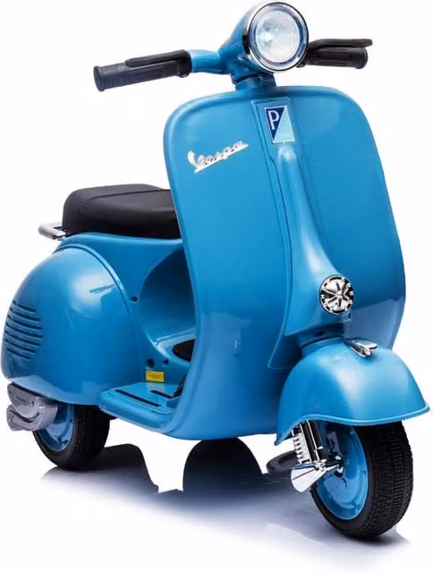 Vespa Sidecar Small Special 6V Piaggio Blu con Licenza Ufficiale, Veicolo Elettrico per Bambini con Luci e Suoni