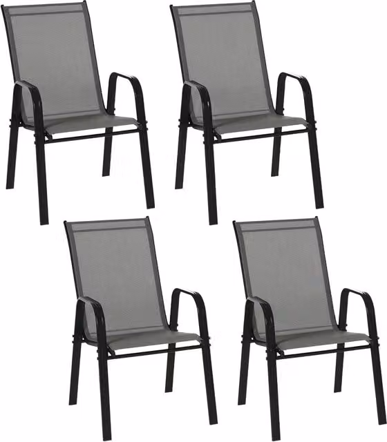 Sedie da Giardino Impilabili ¨C Minimal ¨C Grigio