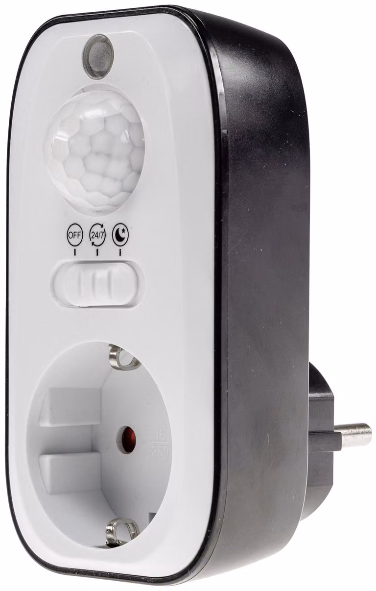 Presa di corrente con rilevatore di movimento 230V 1200Watt