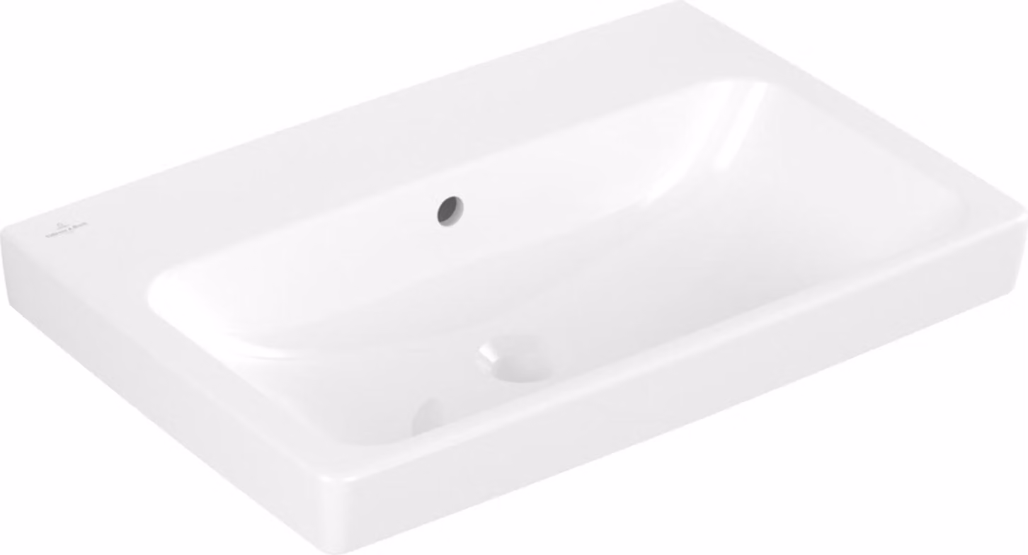 Lavabo V&B Architectura 65x44,5 cm, chiuso, con troppopieno, bianco
