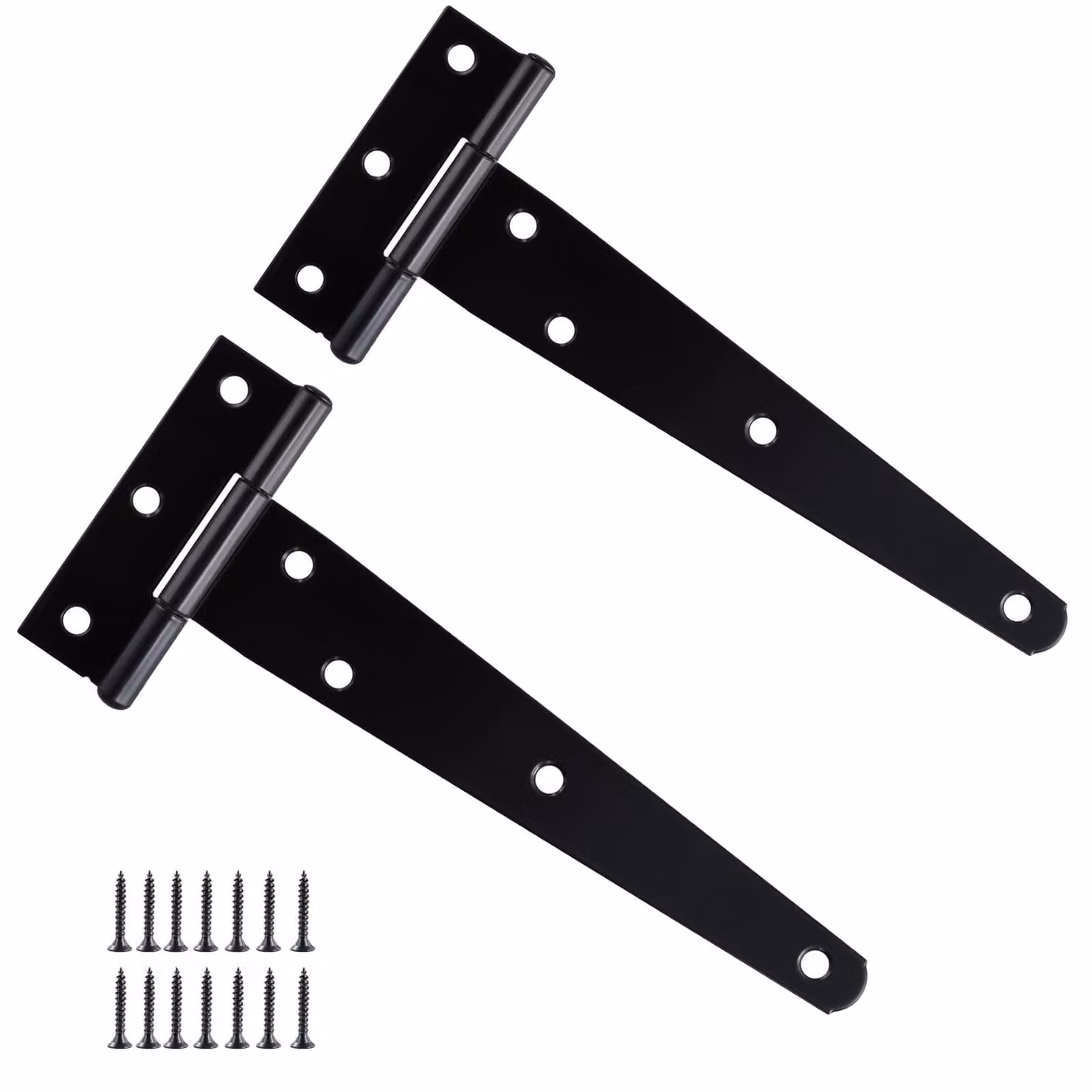 20 pezzi di supporti a T neri da 150 mm per porte