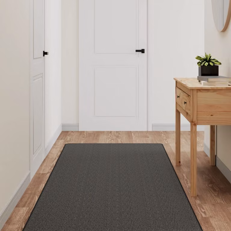 Tappeto a corsia vidaXL con aspetto sisal color antracite, L 80 cm x P 200 cm