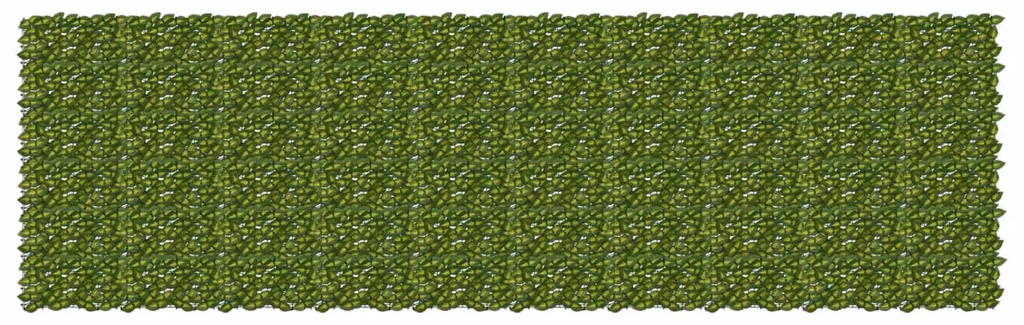 Schermo per balcone con foglie Verde e Giallo 500 x 150 cm
