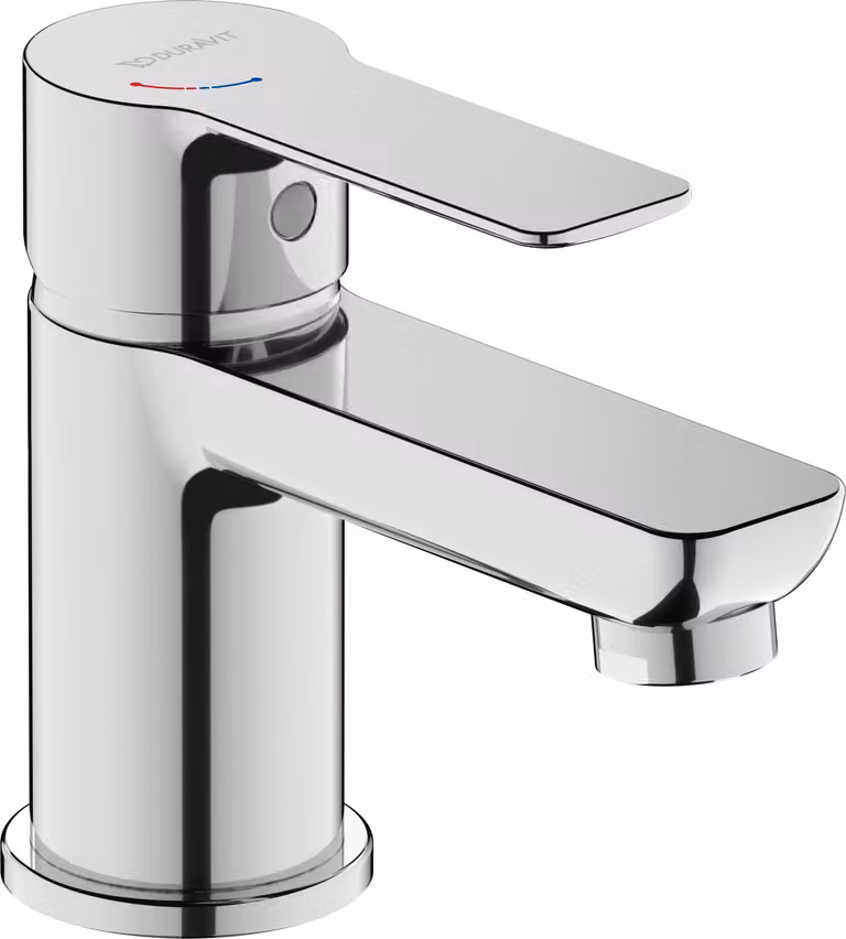 Duravit D-Code Mitigeur monocommandé pour lavabo S FreshStart et Minusflow, sans garniture de vidage, DC1013002010, DC1013002010
