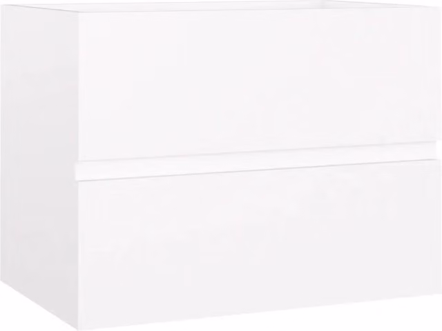 Elegante mobile lavabo con cassetto portaoggetti per bagno 60 x 38,5 x 45 cm in legno bianco 02_0047816
