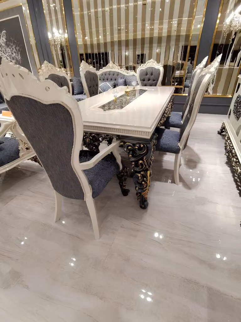 Elegantes Esszimmer Esstisch Luxuriöses Tisch Glamouröses Esstisch