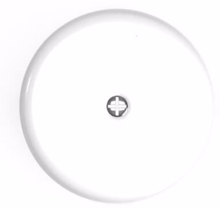 Scatola di derivazione in porcellana, 78 mm - Bianco e nero