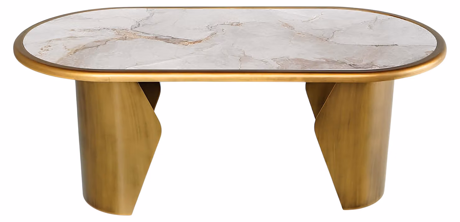Tavolo da pranzo arrotondato Tavolo da cucina moderno Elegante struttura in legno Mobili