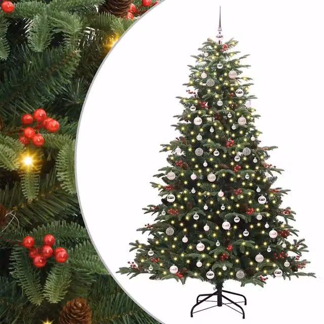 Albero di Natale | Decorazioni natalizie artificiale con 300 LED Verde 240 cm