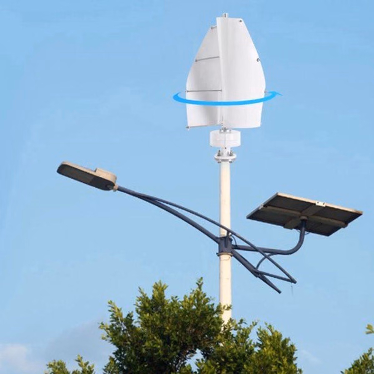 Generatore eolico - Asse verticale - Potenza: 500W - 12V - Realizzato in alluminio resistente