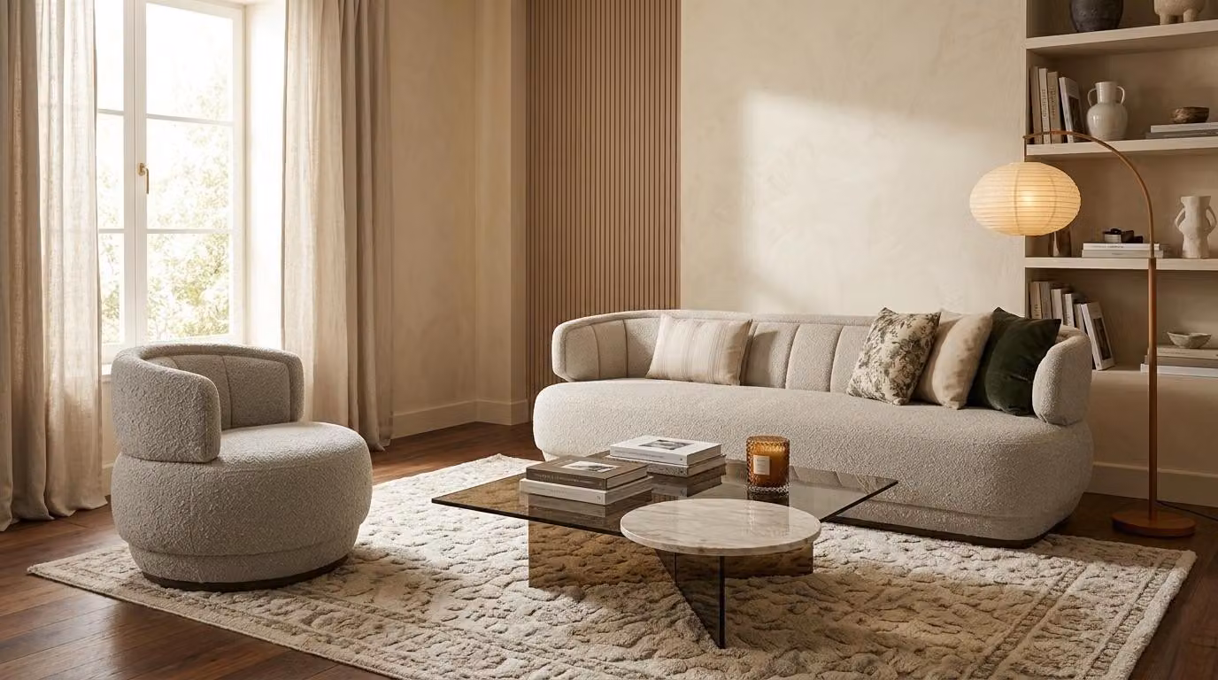 Divano componibile: divano a 3 posti, poltrona. Design moderno, imbottitura di alta qualità, stile intramontabile