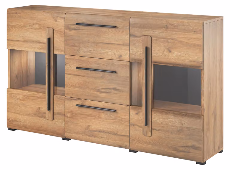 Credenza Tulsa 180x39x103cm MDF rovere Grandson 2 ante