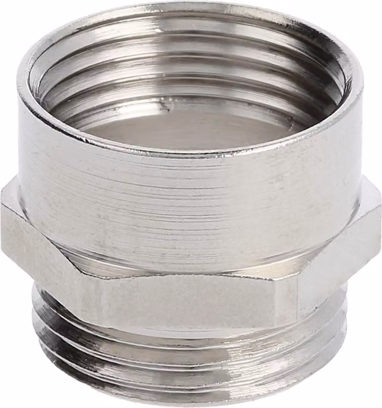 Raccordo intermedio LAPP PG/PG PG11x1,41 MSZ-11 corto esagonale ottone (CuZn) nichelato filettatura di collegamento 6,0 mm - 1 pezzo