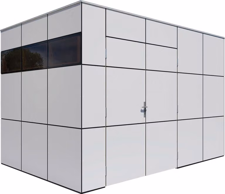 Casetta da giardino Bertilo HPL 2 - 6 mm grigio antracite HPL 2: 345 x 228 cm
