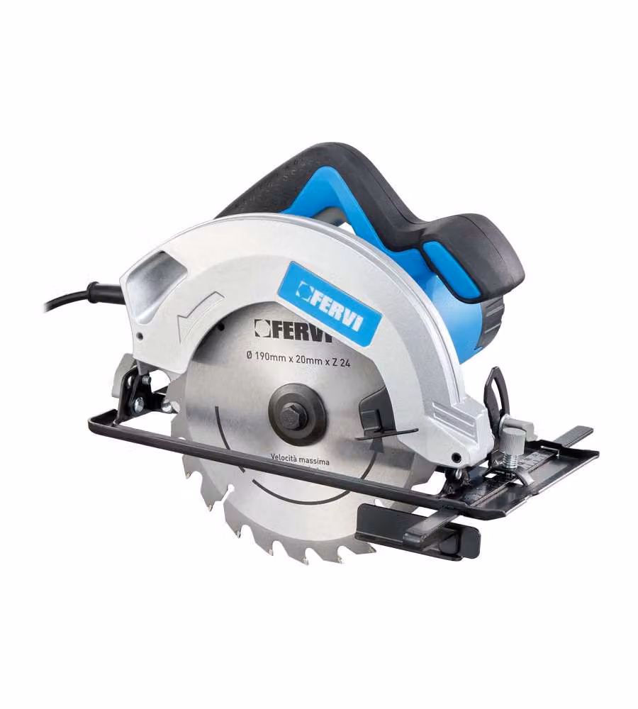 Fervi Sega Circolare Elettrica 190mm 1500W con Regolazione Profondità