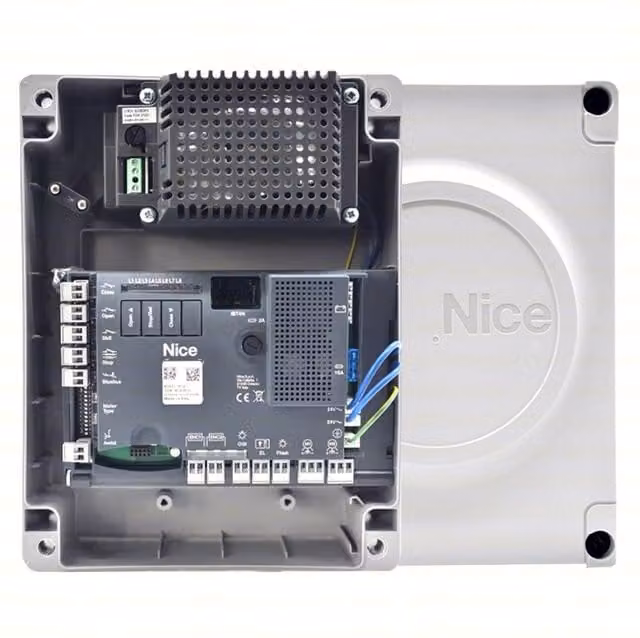 Centrale di comando Nice MC824H Moonclever per motoriduttori a 24 VDC, Grigio
