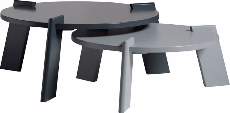 Couchtisch Kaffeetisch Sofatisch Beistelltisch Holz Grau Tisch Design