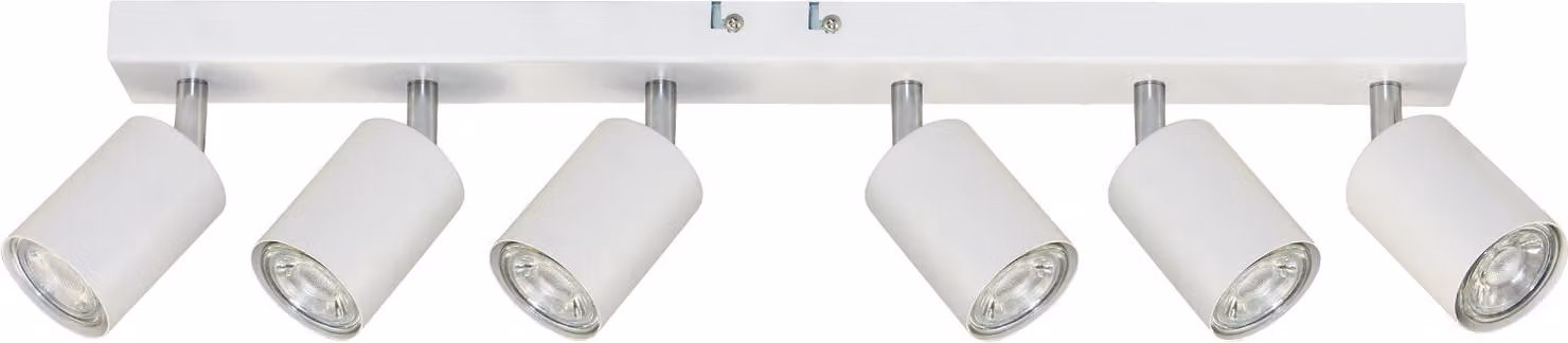 Plafoniera GU10 con cerniera - bianco a 6 pieghe