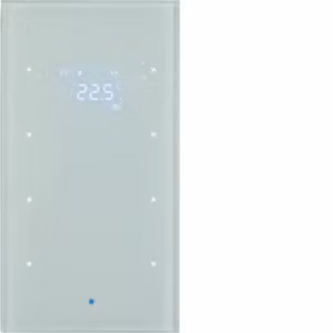 Berker 75643030 Sensore in vetro a 3 vie con termostato, vetro, bianco polare Sensore Berker TS