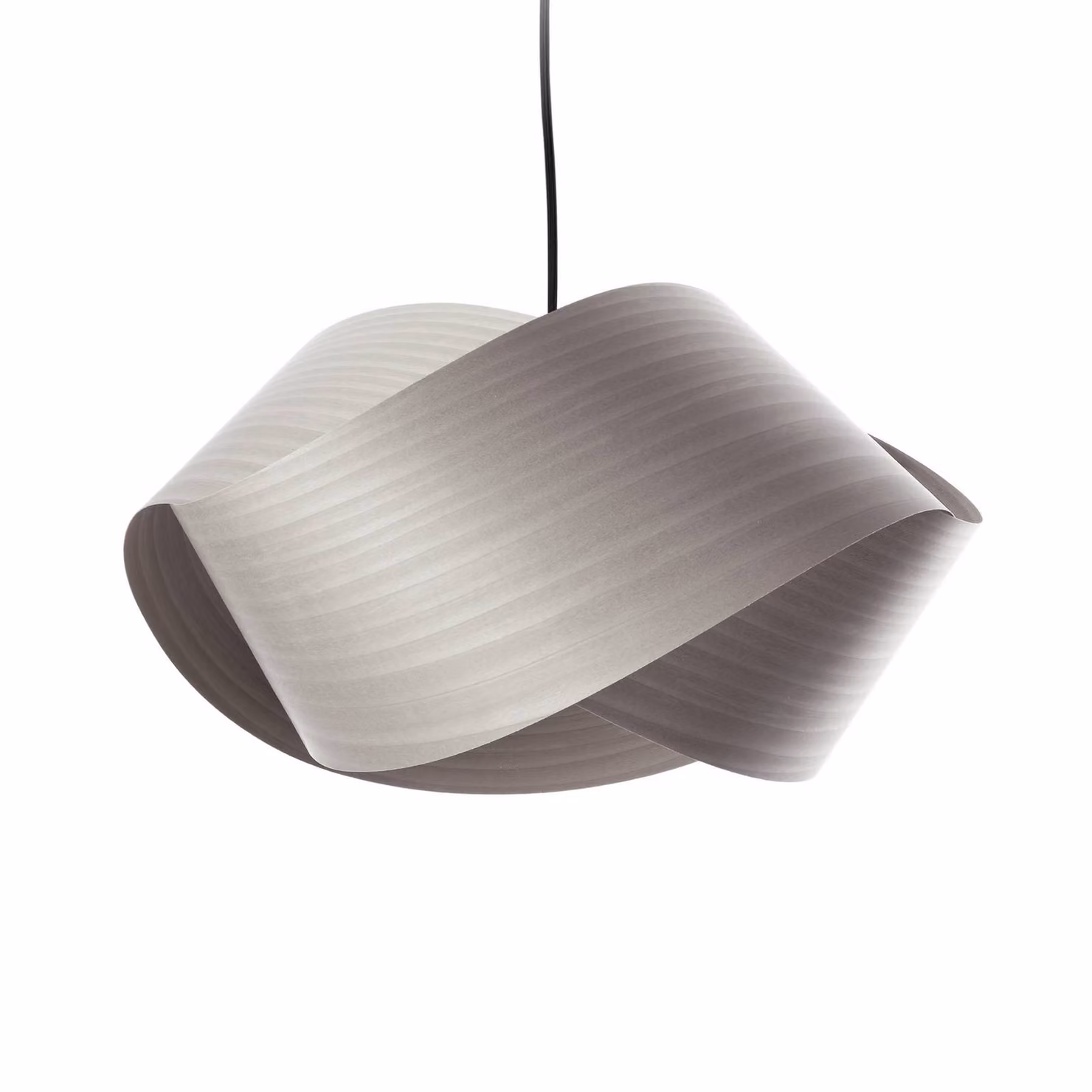 LZF LAMPS Lampada a sospensione Nut, dimmerabile, Alluminio / Grigio / Zincato, Soggiorno / Sala da pranzo, Legno, Design, Lampada a sospensione