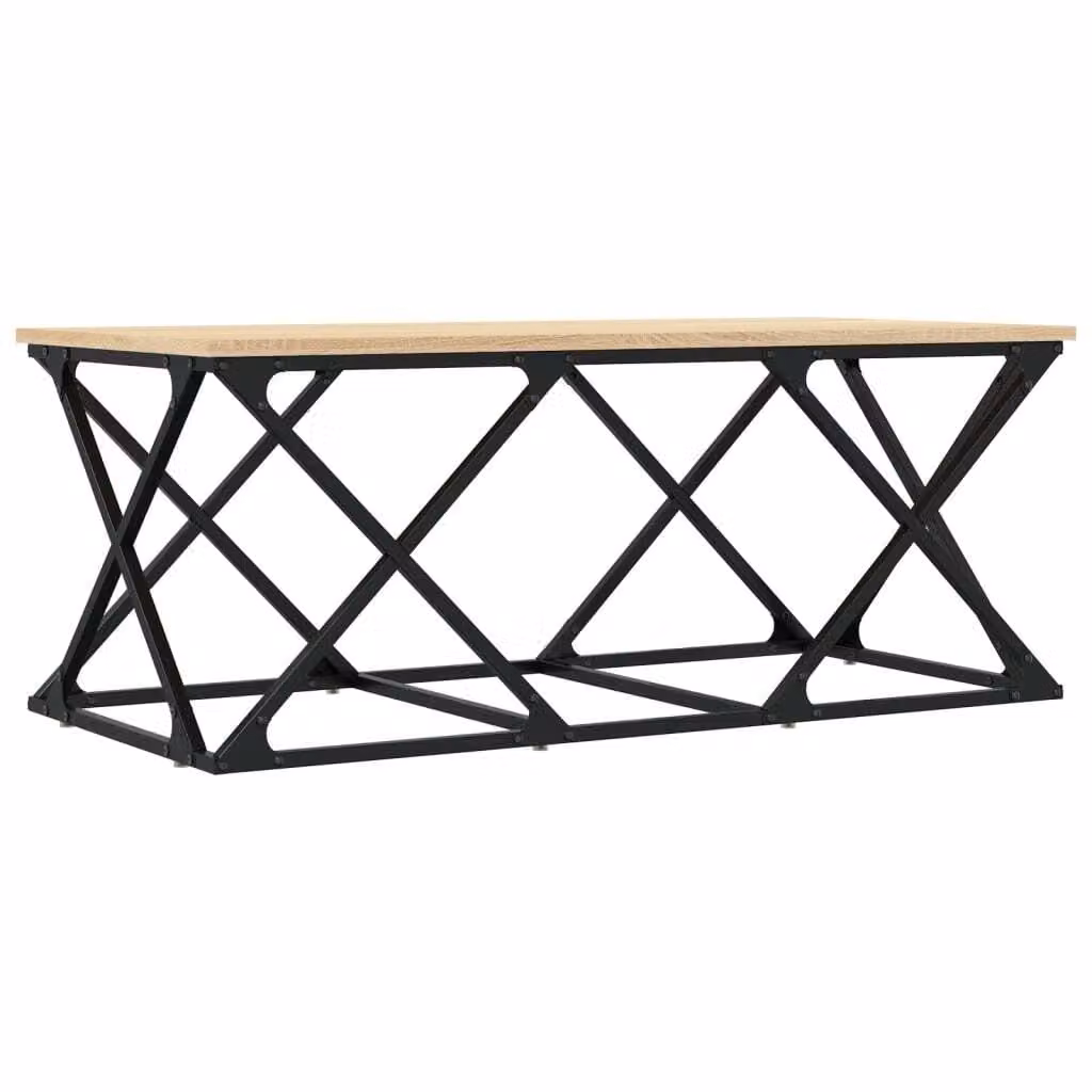 Tavolino da Salotto Rovere Sonoma 100x49x40cm Legno Multistrato