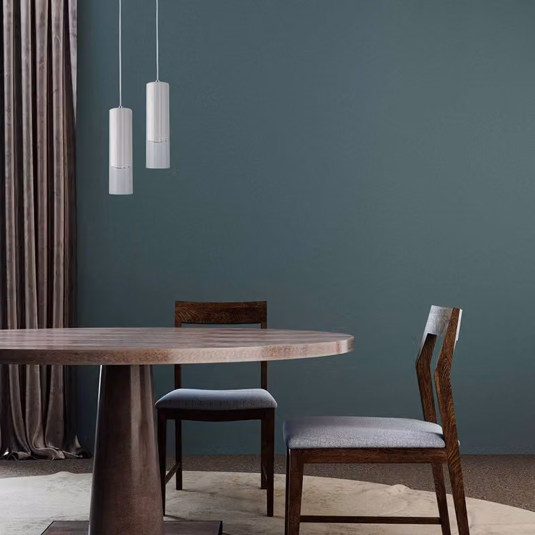 Lampada a sospensione Manacor bianca 1xGU10x50W in vetro, dimensioni: 150x7x7 cm, IP20, Light Prestige