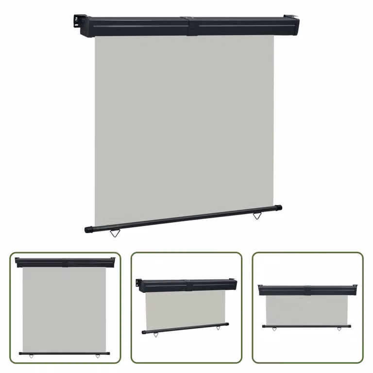 The Living Store tenda laterale per balcone 165x250 cm grigio