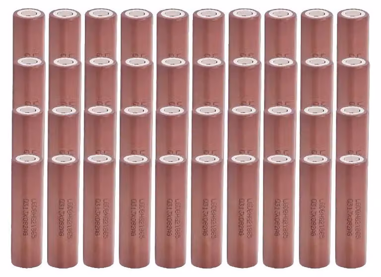 Batteria agli ioni di litio, capacità 3000mAh, corrente di scarica 30A, confezione da 40 pezzi, 3,7 V