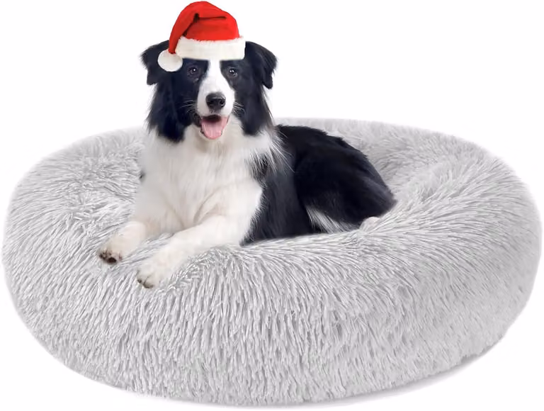 Cuccia per cani, cuccia per gatti, morbida e rotonda in peluche. Cuscino confortevole per cani, cuccia lavabile, taglie M/L/XL, adatta a cani e gatti di piccola, media e grande taglia