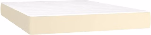 Materasso a Molle Insacchettate Rigidit¨¤ Media Crema 140x190x20 cm in Similpelle