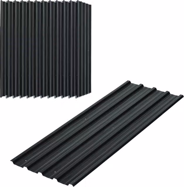 Pannelli di ricambio per casette da giardino Minimal in acciaio zincato grigio scuro L: 129 cm, P: 45 cm – 1
