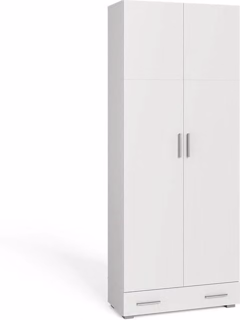 Scaffale per file Ingo Vicco Bianco Opaco con Ante e Cassetti L: 80 cm, P: 37 cm, H: 182.4 cm – 1