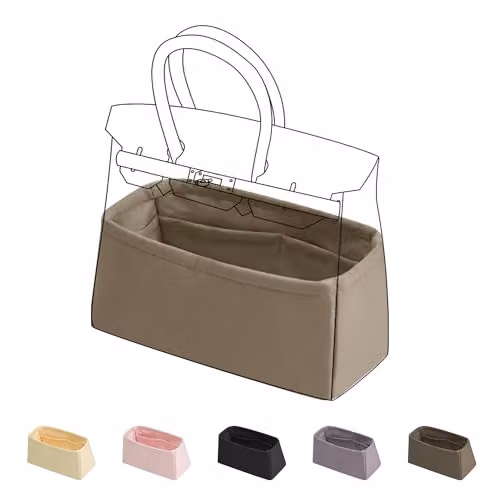 DGAZ Organizer Borsa per Birkin 40, Inserto Borsa, Gris tourterelle