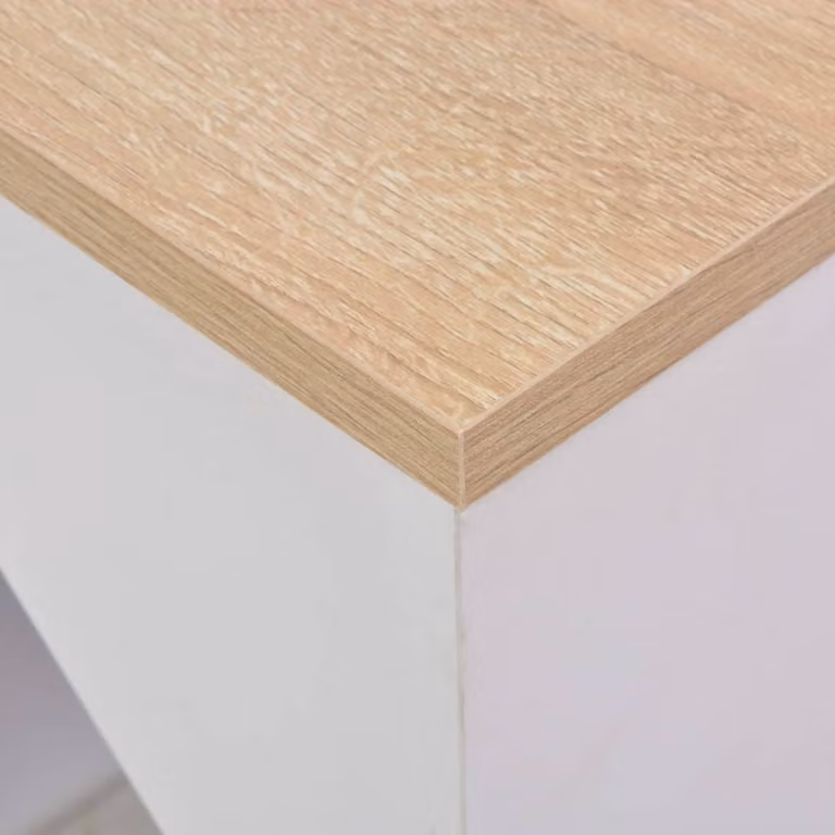 vidaXL Tavolo da bar con armadio bianco 115 x 59 x 200 cm