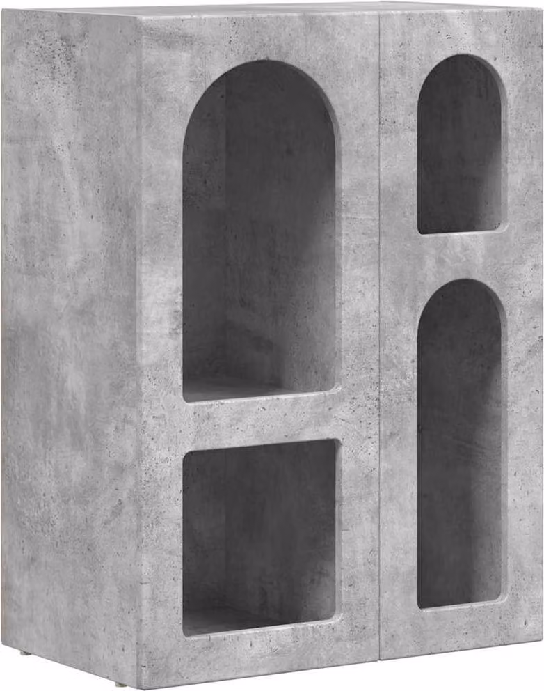 Credenza Grigio cemento 59 x 35 x 80.5 cm Legno multistrato