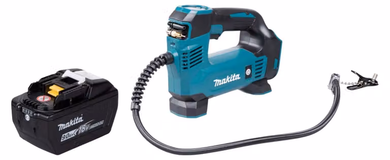 Compressore a batteria Makita DMP 180 Z 18 V 8,3 bar + 1x batteria 9,0 Ah - senza caricabatterie