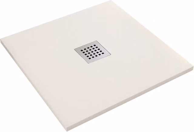 Piatto Doccia in Pietra 90x90 cm Bonussi Ardesia Stone Central Crema