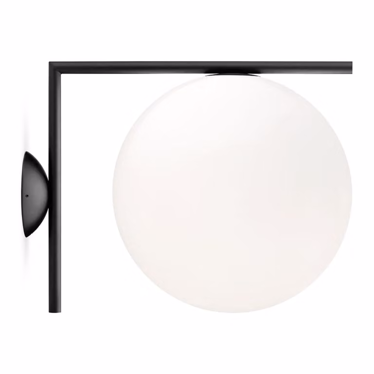 Flos - IC Lights C/W2 - Lampada da parete o soffitto - Nero