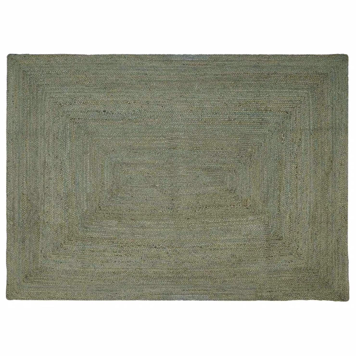 Tappeto da area moderno in juta vidaXL colore verde, L: 160 cm, P: 230 cm