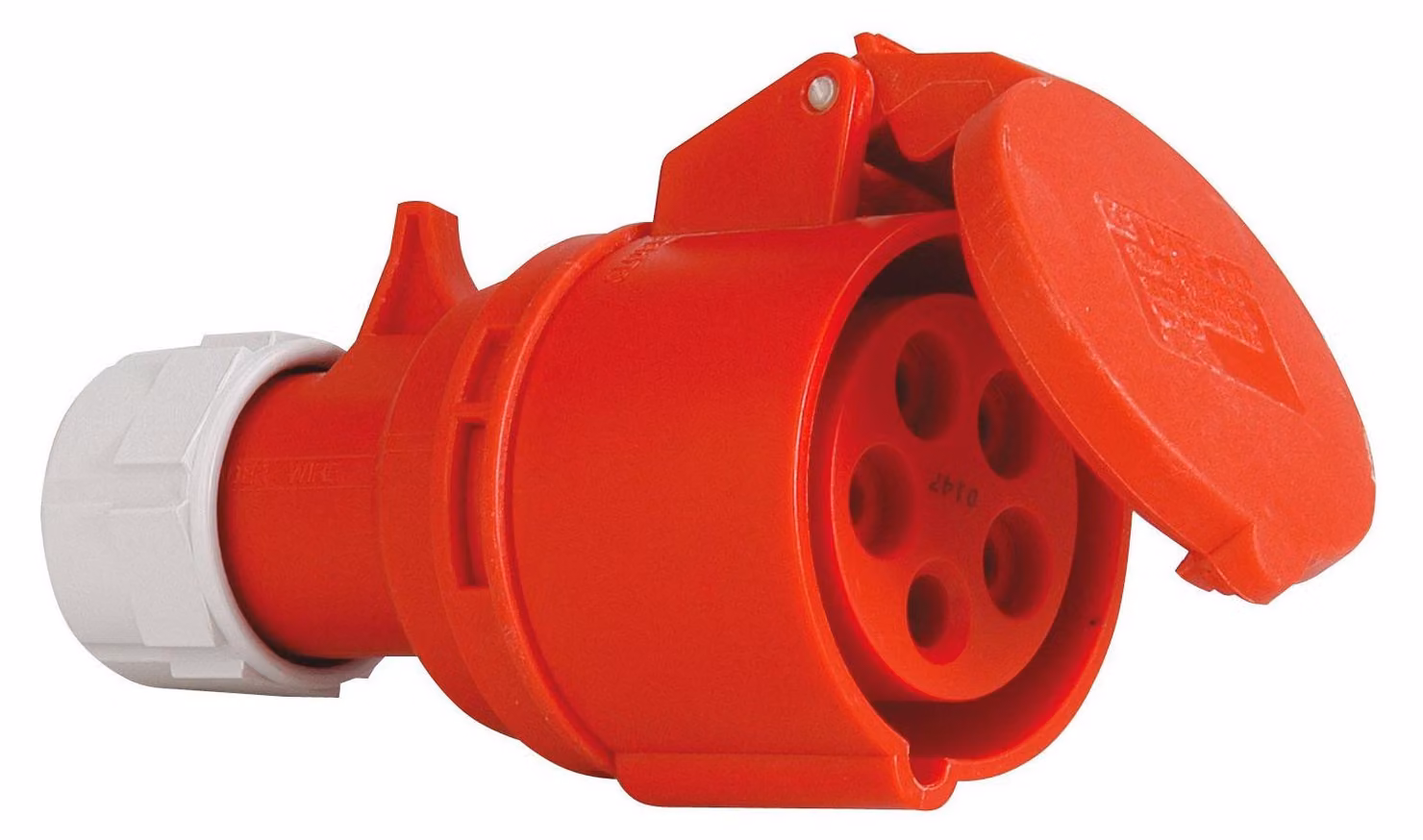 Presa di connessione CEE, 5 poli, 16 A/400 V, grado di protezione IP 44