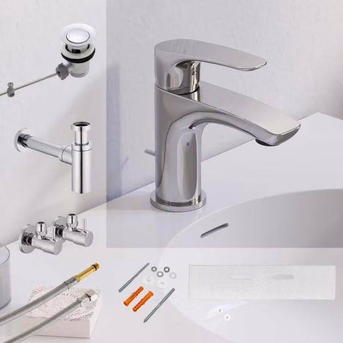 Set di montaggio e accessori per lavabo Kronenbach Rivara