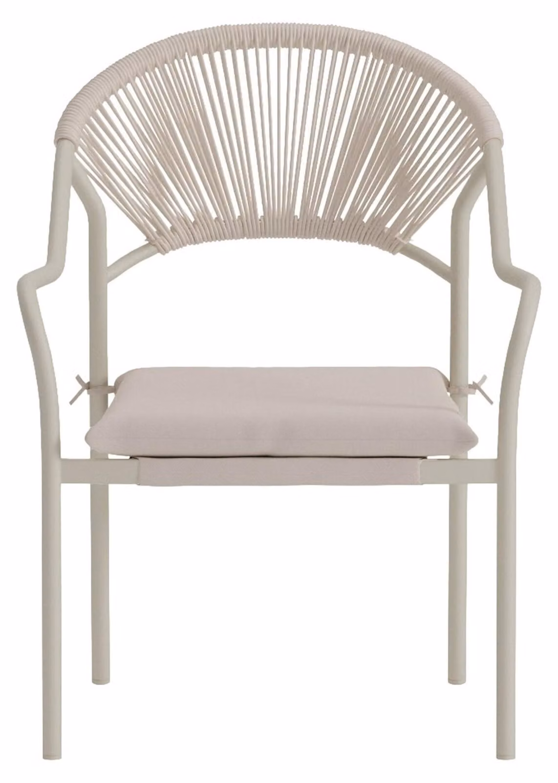 Sedia da pranzo Paros, colore beige, della collezione Venture Home