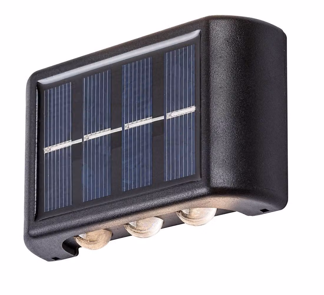 Lampada solare da parete per esterni LED 1,2W Kangton nero 77024 Rabalux