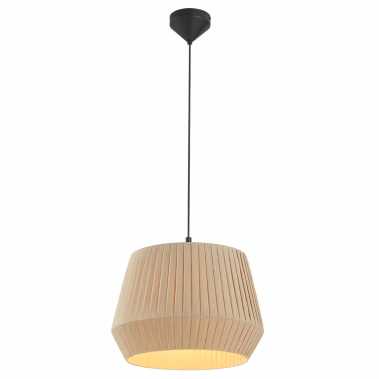 Lampada a sospensione Dicte Lampada a sospensione Ø 40 cm Beige/nero