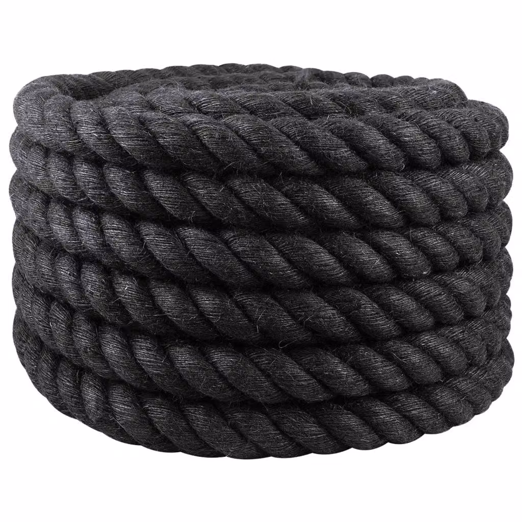 Corda di juta nera vidaXL per uso ornamentale in fibra naturale – 2