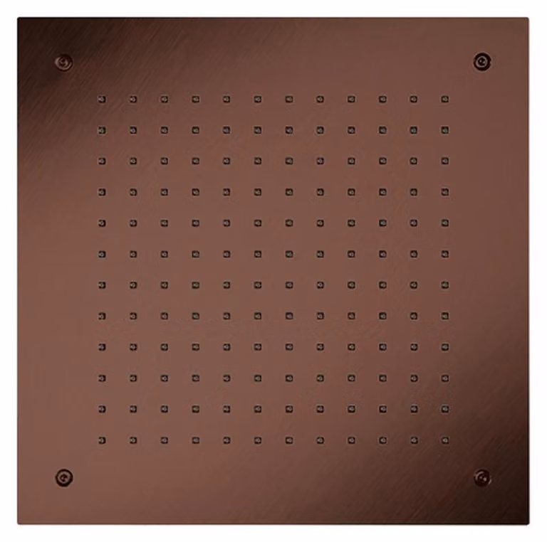Herzbach 21.655000.2.39 LIVING SPA iX PVD Doccia a pioggia da incasso a soffitto quadrata